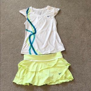 Nike Dri-Fit Tennis Skort and Top (both size M)